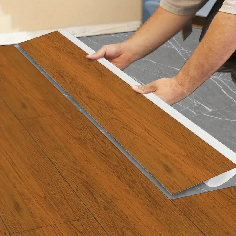 Classic Wood Grain Floor Stickers - Peel & Stick Decor