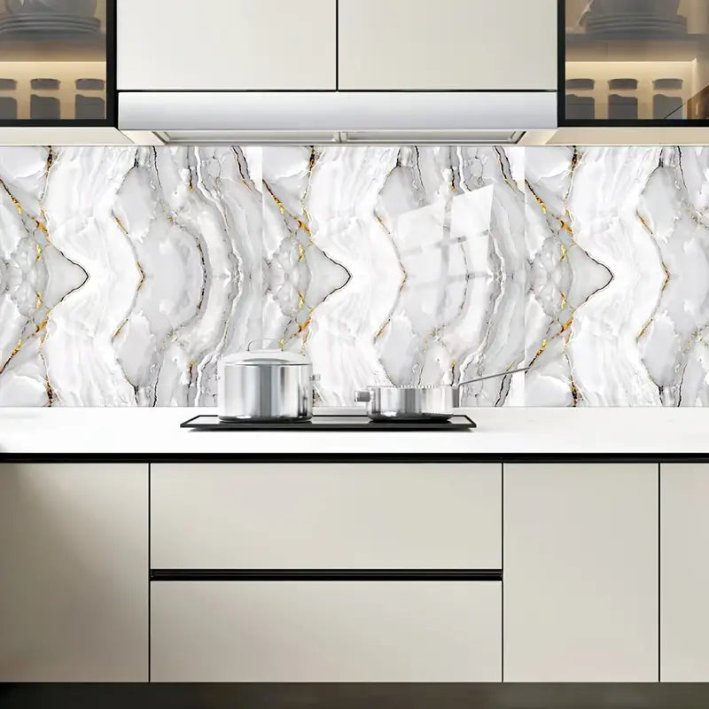 16pcs Waterproof Marble Tile Stickers for Home Decor