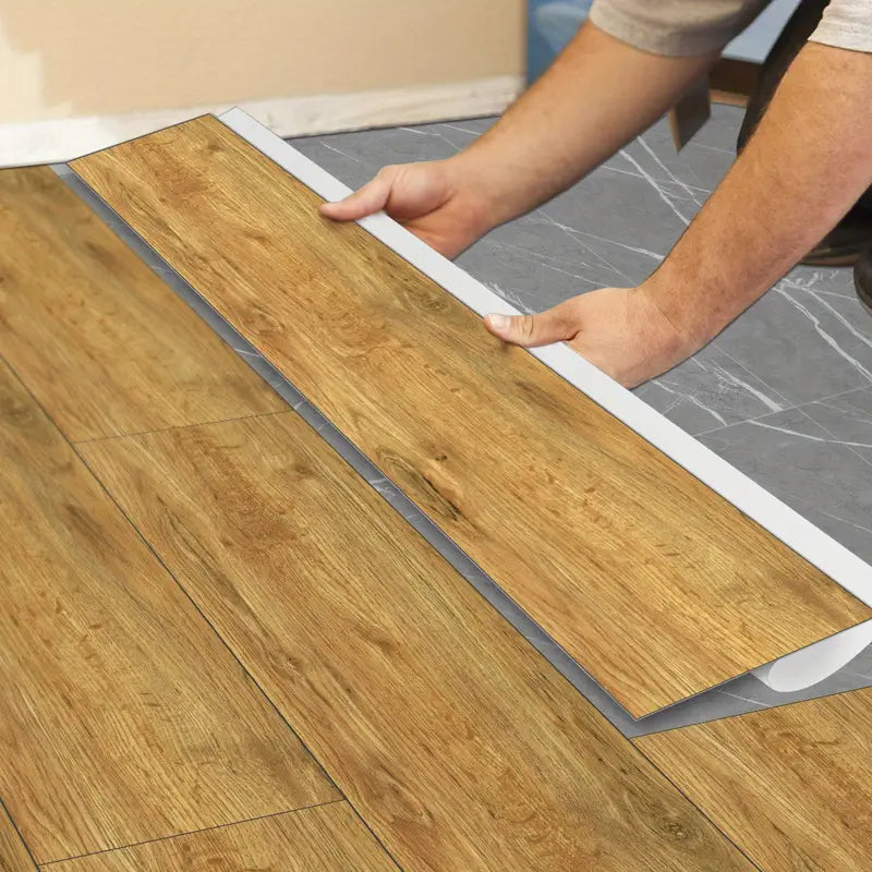 Classic Wood Grain Floor Stickers - Peel & Stick Decor