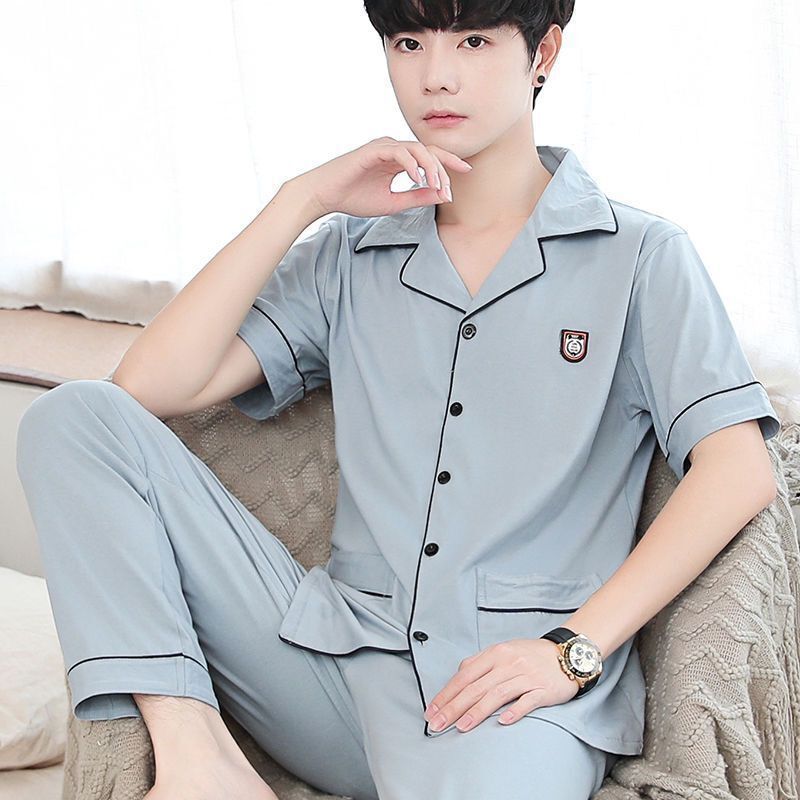 Men's 100% Cotton Summer Pajama Set