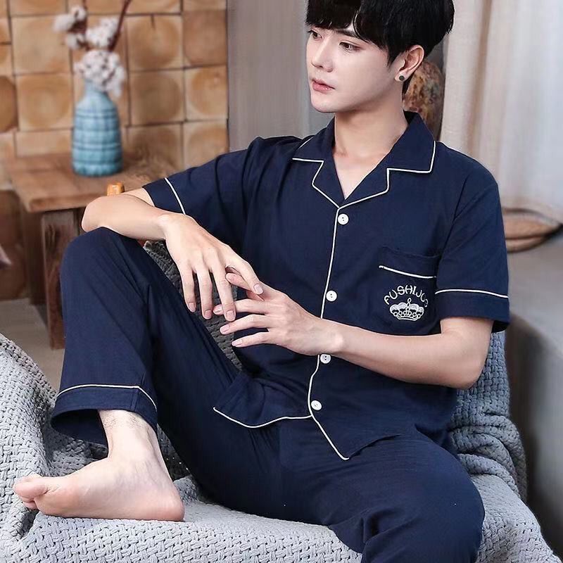 Men's 100% Cotton Summer Pajama Set