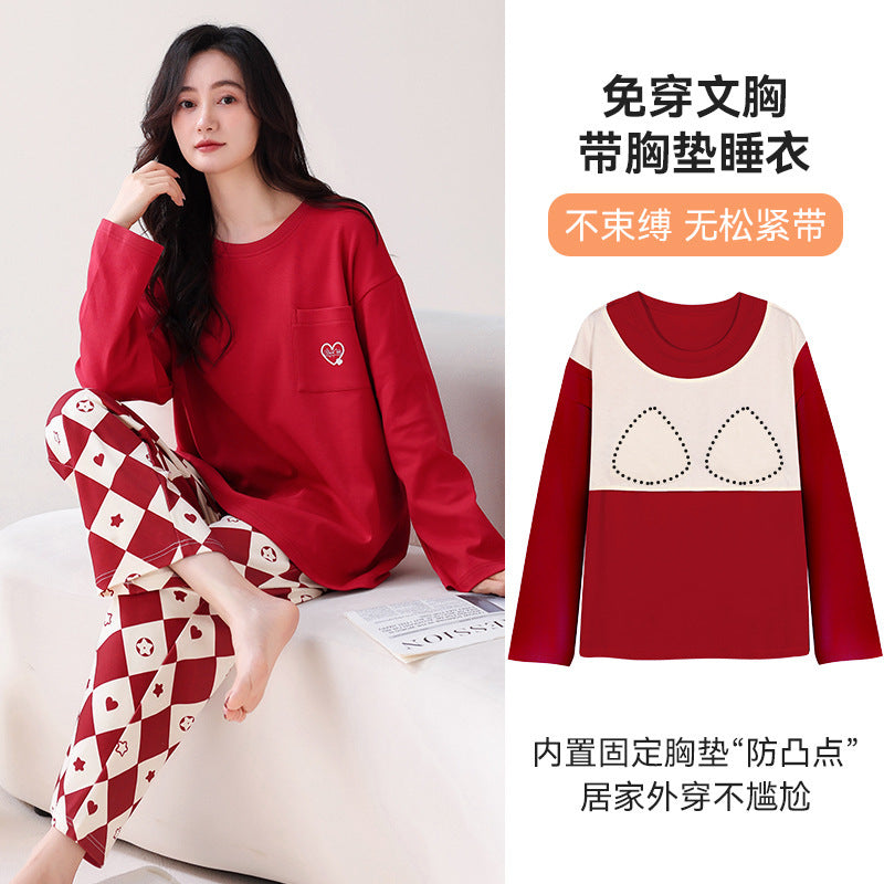 Women's Hooded Cotton Pajama Set