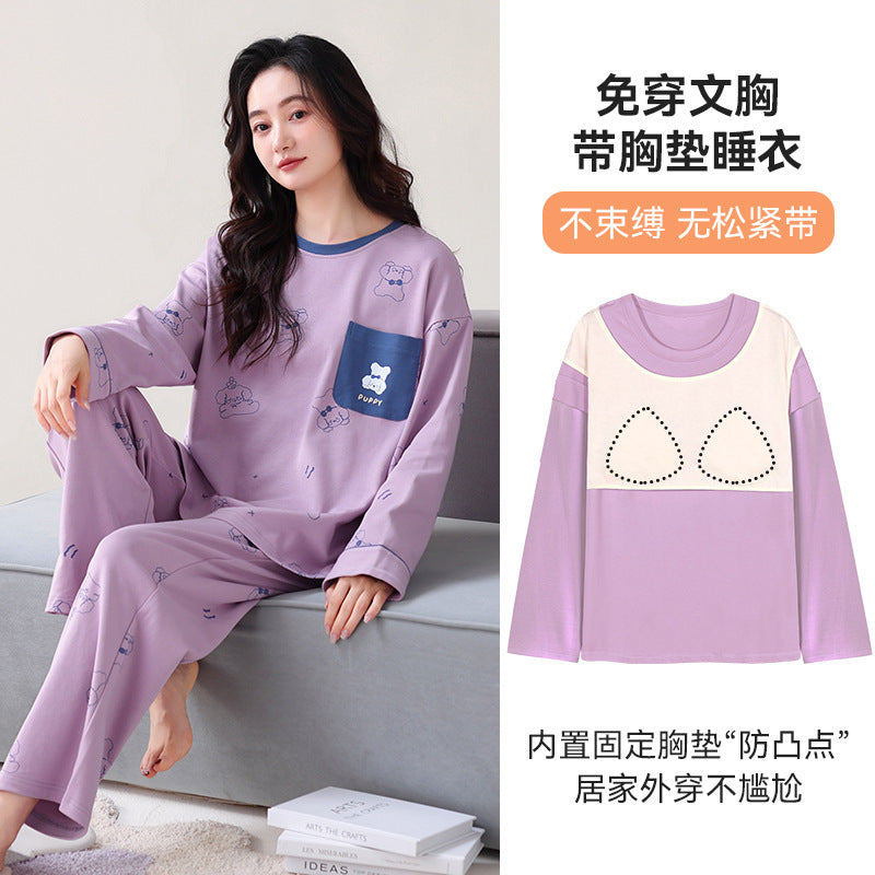 Women's Hooded Cotton Pajama Set