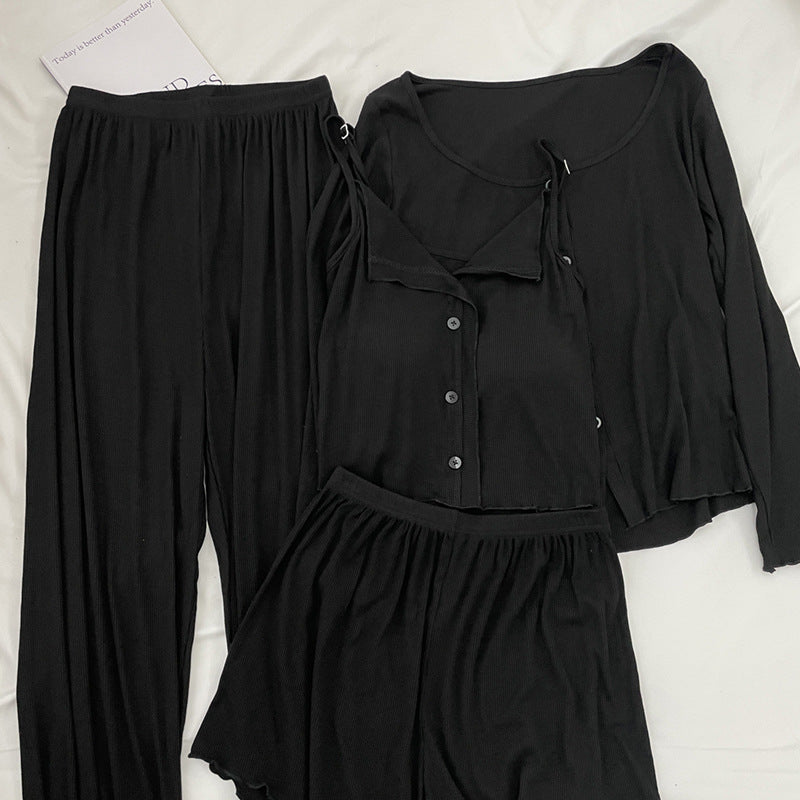 Women's Modal Cotton 4-Piece Pajama Set