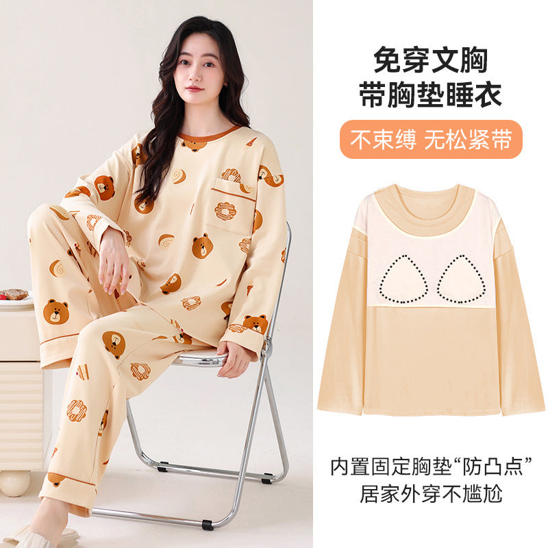 Women's Hooded Cotton Pajama Set