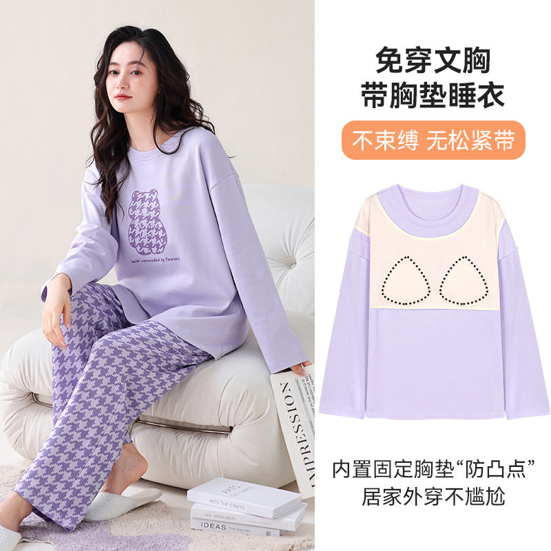 Women's Hooded Cotton Pajama Set