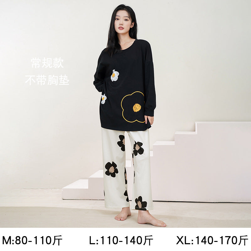 Women's Pure Cotton Striped Pajama Set