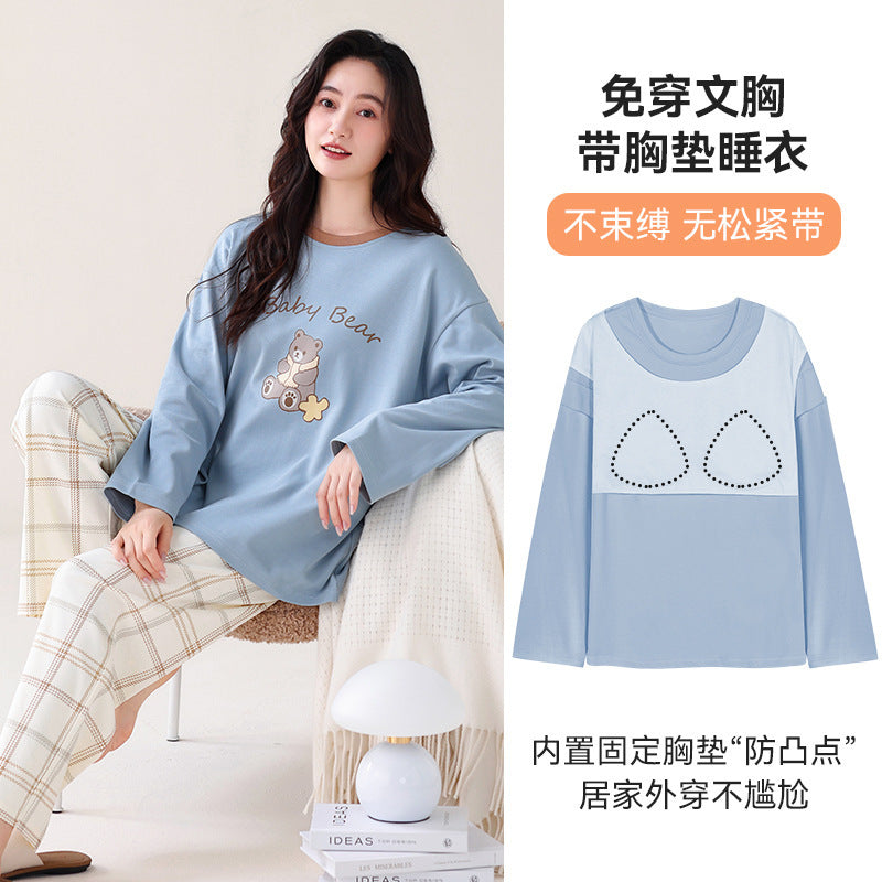 Women's Hooded Cotton Pajama Set