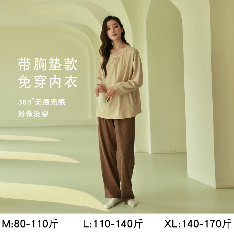 Women's Pure Cotton Striped Pajama Set
