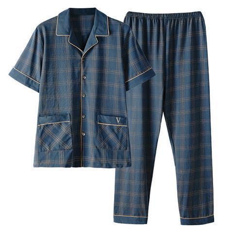 Men's 100% Cotton Summer Pajama Set