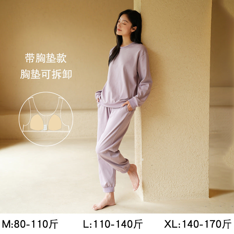 Women's Pure Cotton Striped Pajama Set