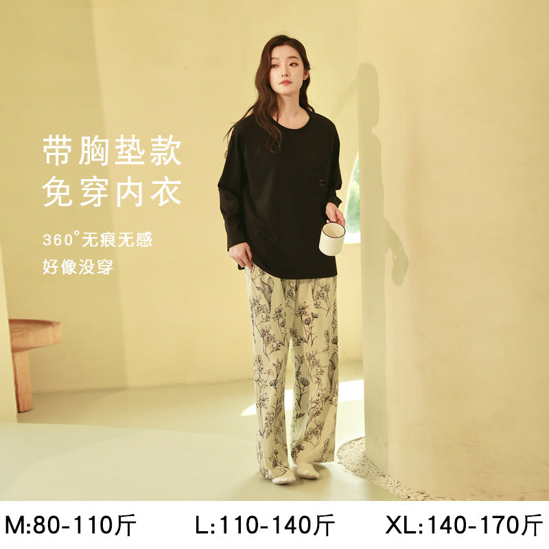 Women's Pure Cotton Striped Pajama Set