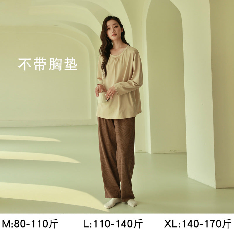 Women's Pure Cotton Striped Pajama Set