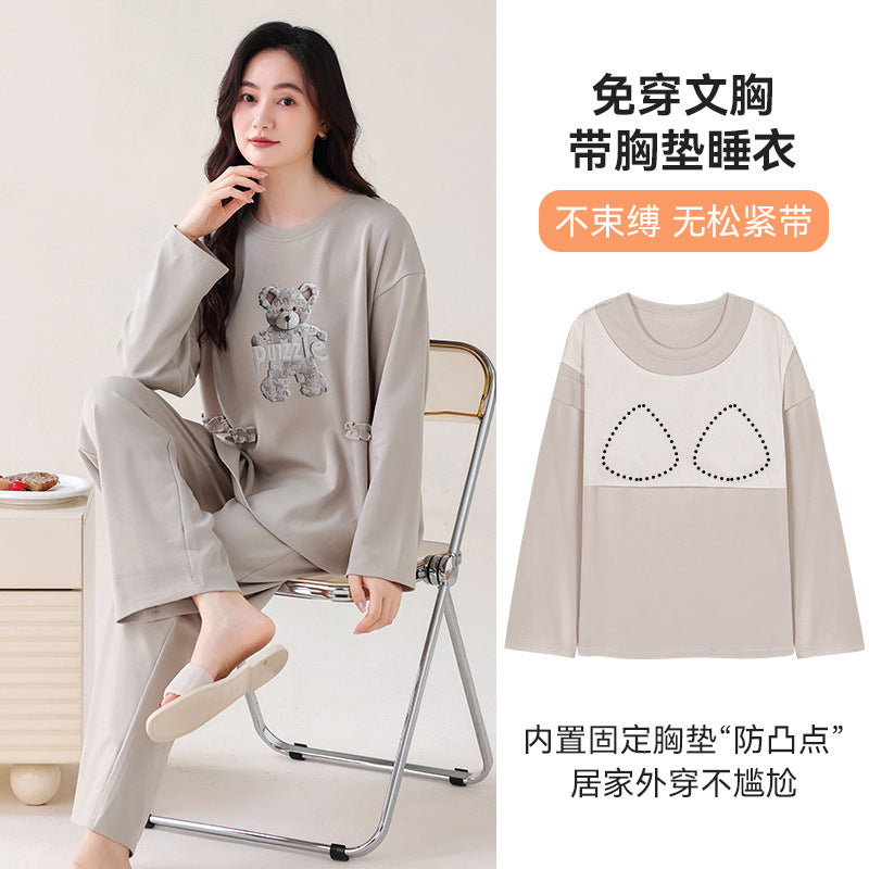 Women's Hooded Cotton Pajama Set