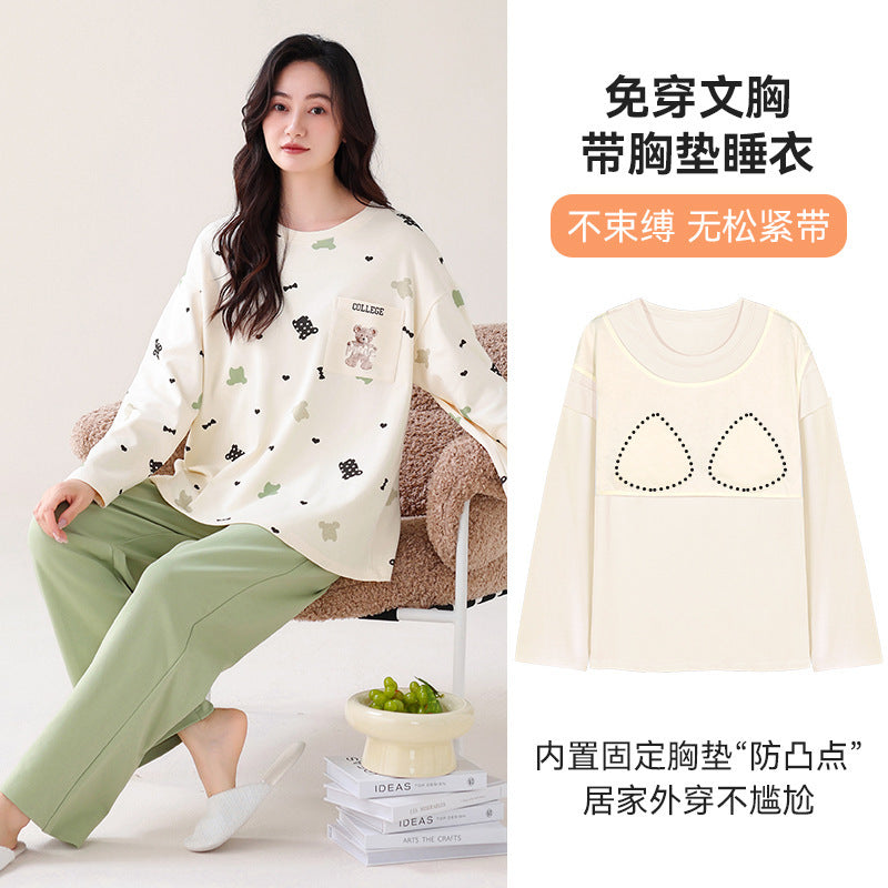 Women's Hooded Cotton Pajama Set