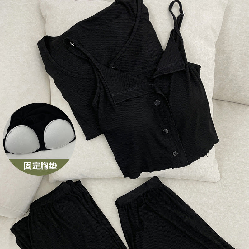 Women's Modal Cotton 4-Piece Pajama Set
