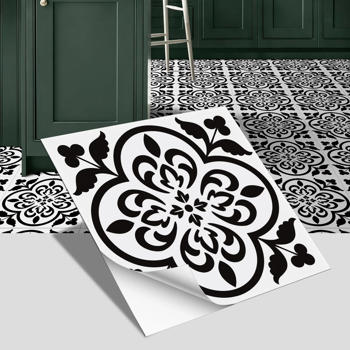 European-Style Peel-and-Stick Tile Stickers (5-Pack)