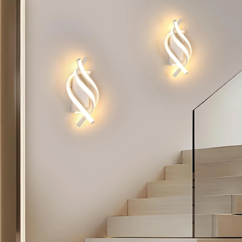 Modern Curved LED Wall Light