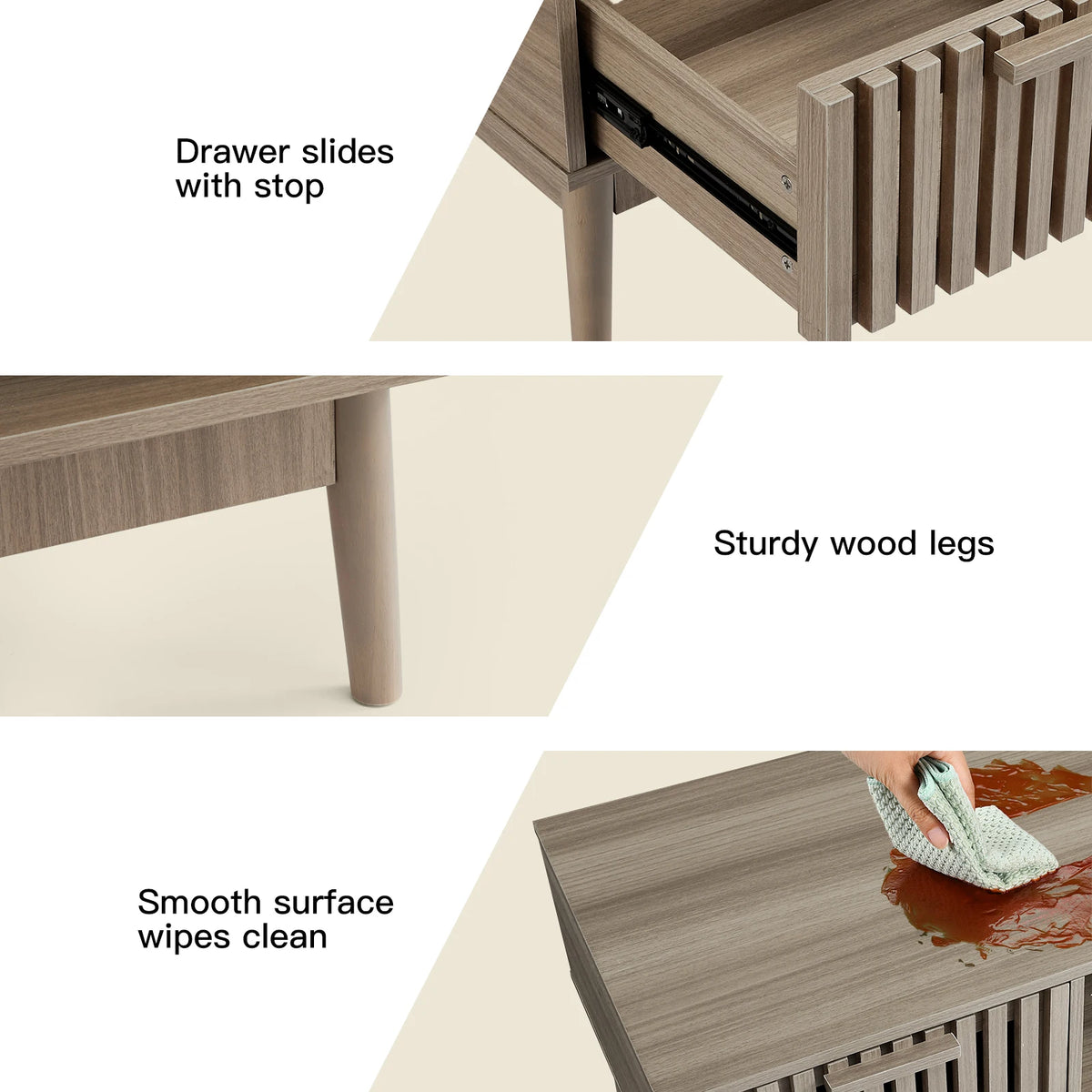 Mid-Century Modern Coffee Table with Storage