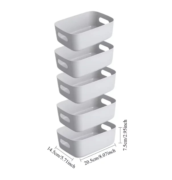 5-Piece Stackable Storage Box Set