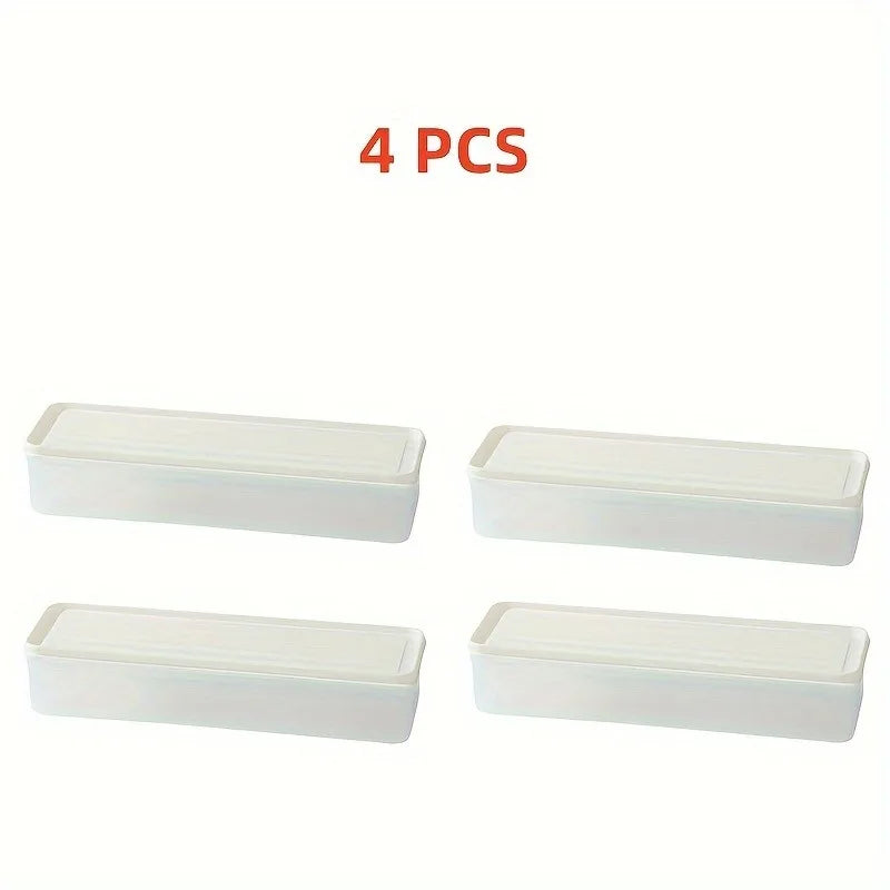 4-Pack Rectangular Food Storage Containers