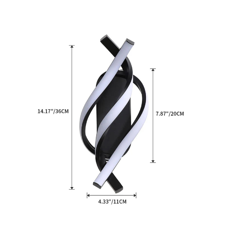 Modern Curved LED Wall Light