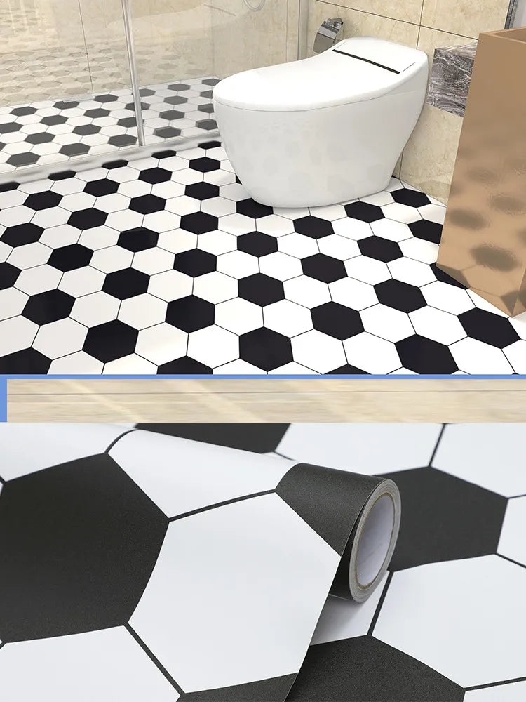 Peel-and-Stick Floor Tile Stickers (Non-Slip, Waterproof)