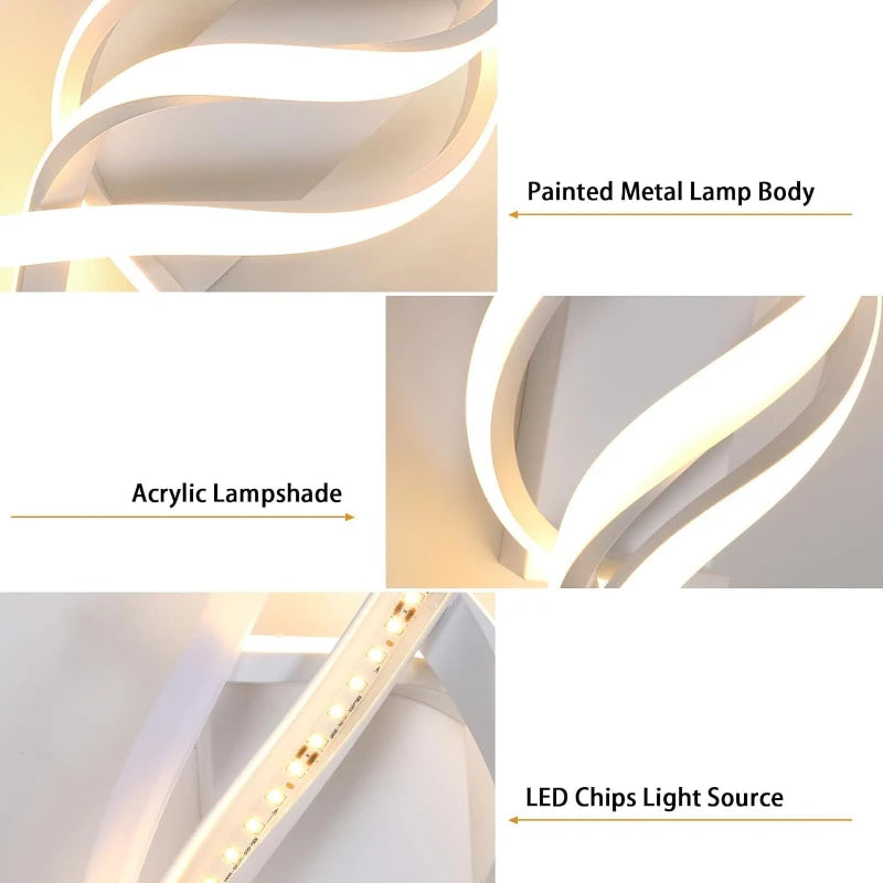 Modern Curved LED Wall Light