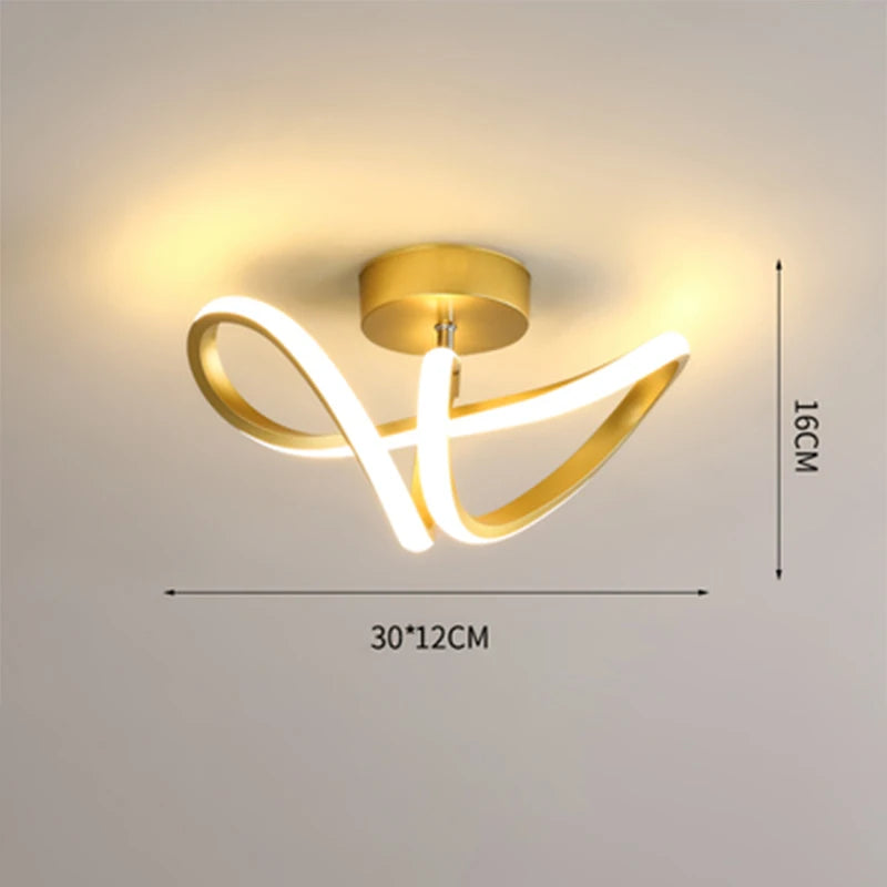 Modern Curved LED Wall Light