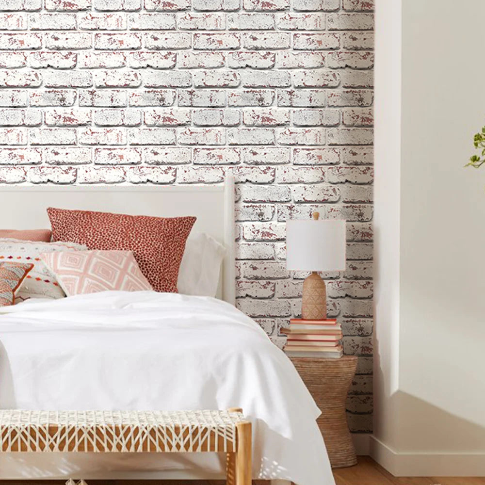 3D Brick Peel-and-Stick Wall Panels