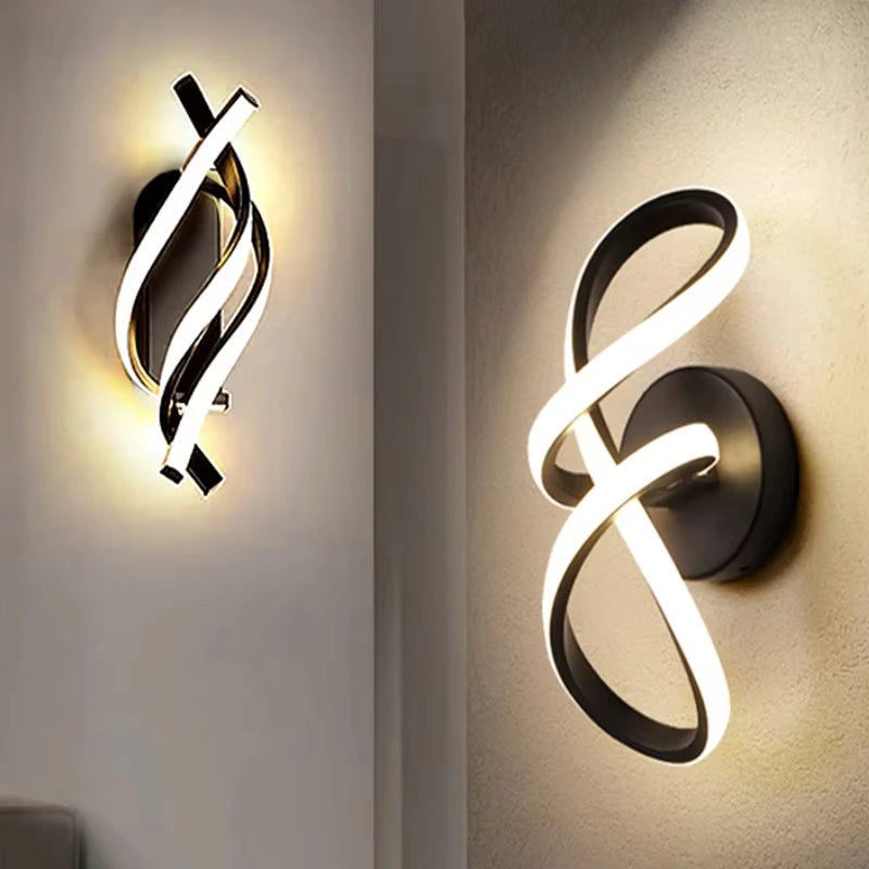 Modern Curved LED Wall Light