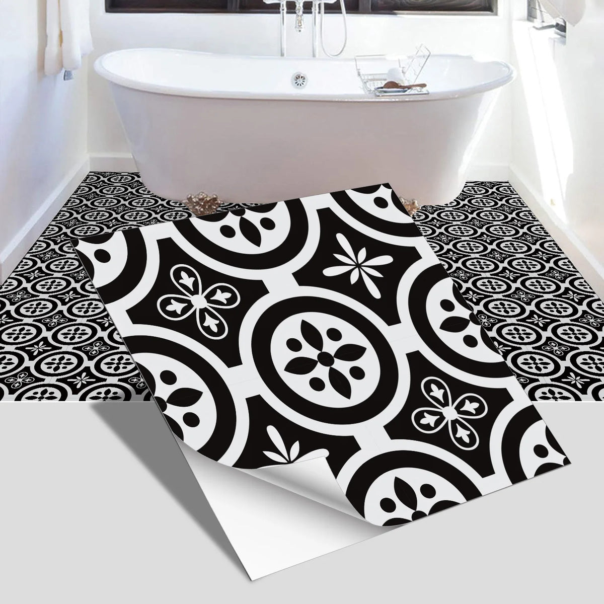 European-Style Peel-and-Stick Tile Stickers (5-Pack)