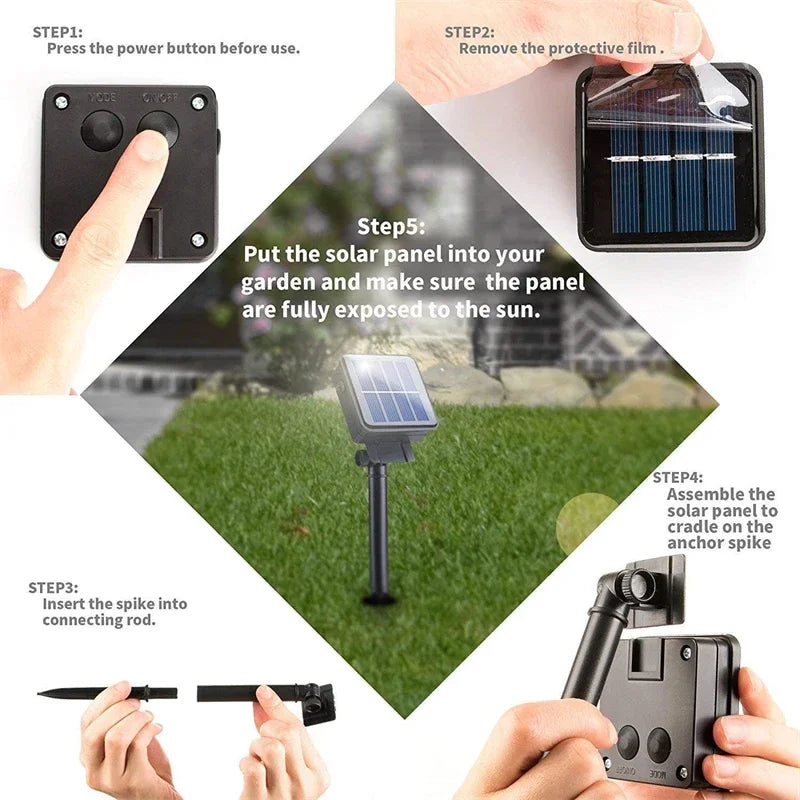 Solar LED String Fairy Lights (Outdoor)