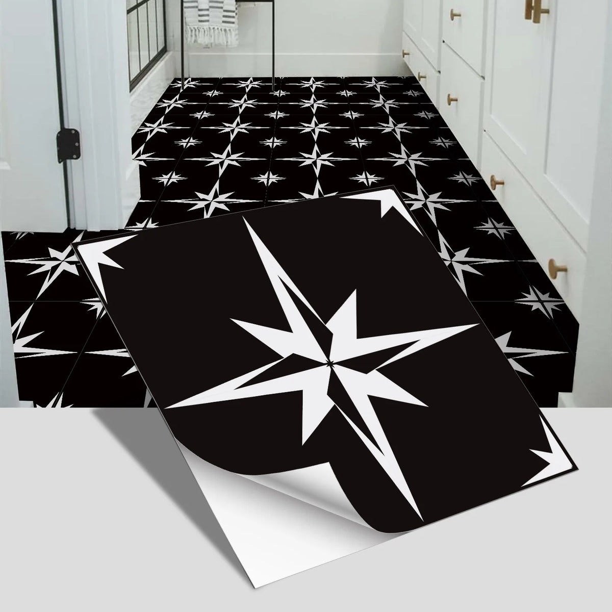 European-Style Peel-and-Stick Tile Stickers (5-Pack)