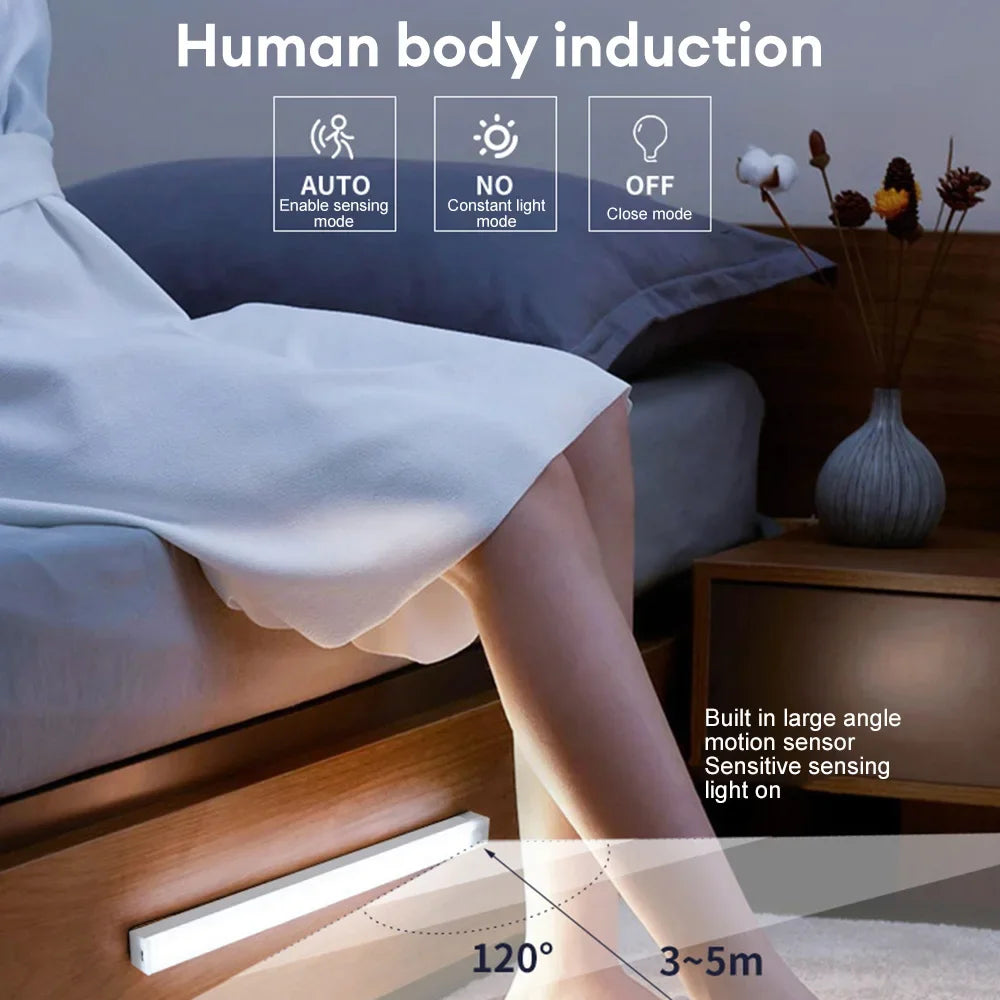 LED Motion Sensor Bar Light (USB Rechargeable)