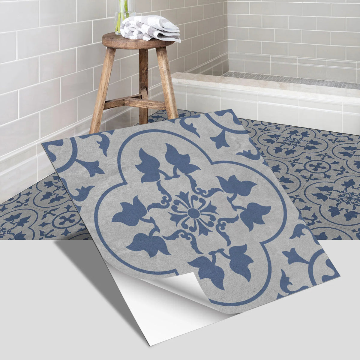 European-Style Peel-and-Stick Tile Stickers (5-Pack)