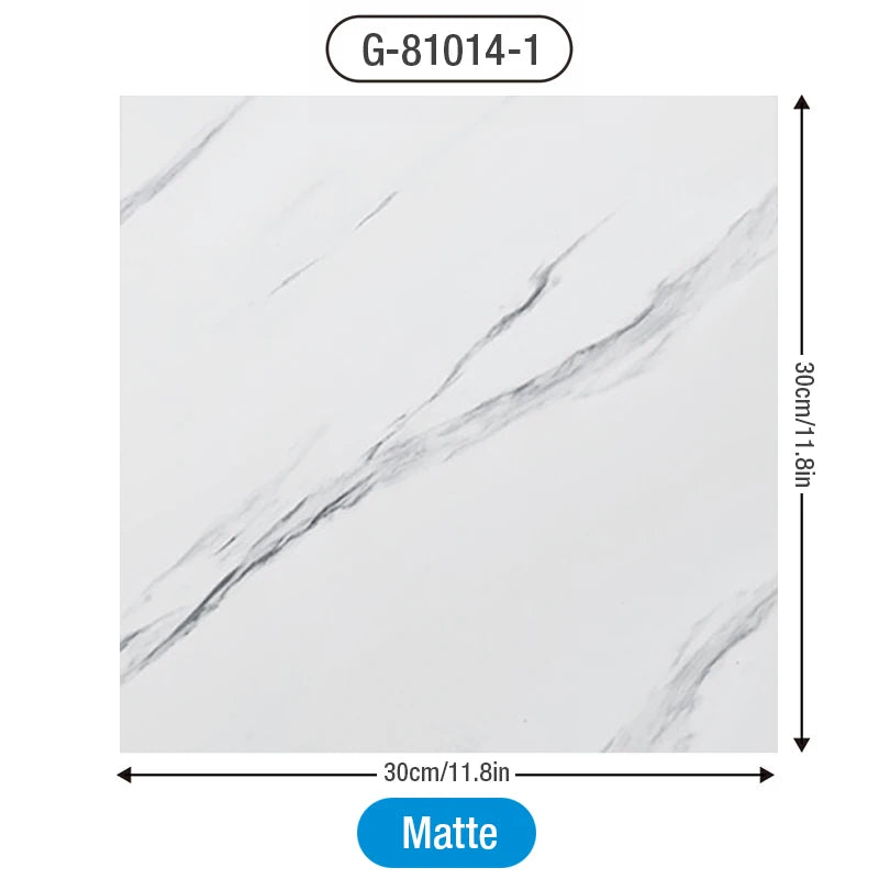 Marble-Look Peel-and-Stick Floor Tile Sticker