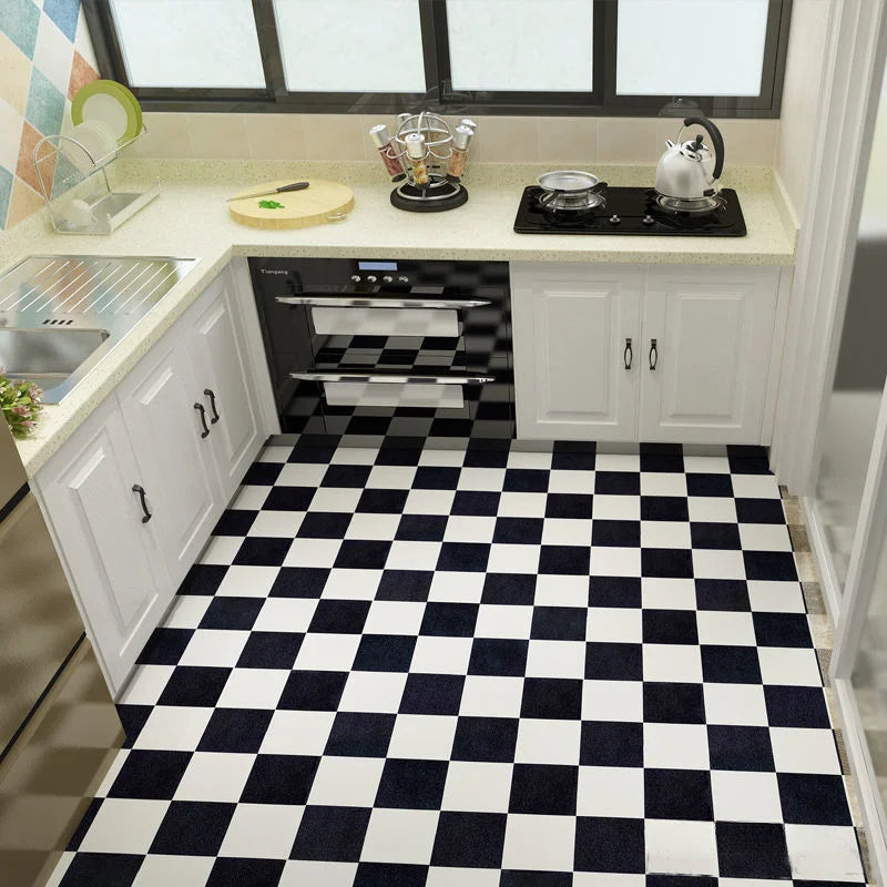 Peel-and-Stick Floor Tile Stickers (Non-Slip, Waterproof)