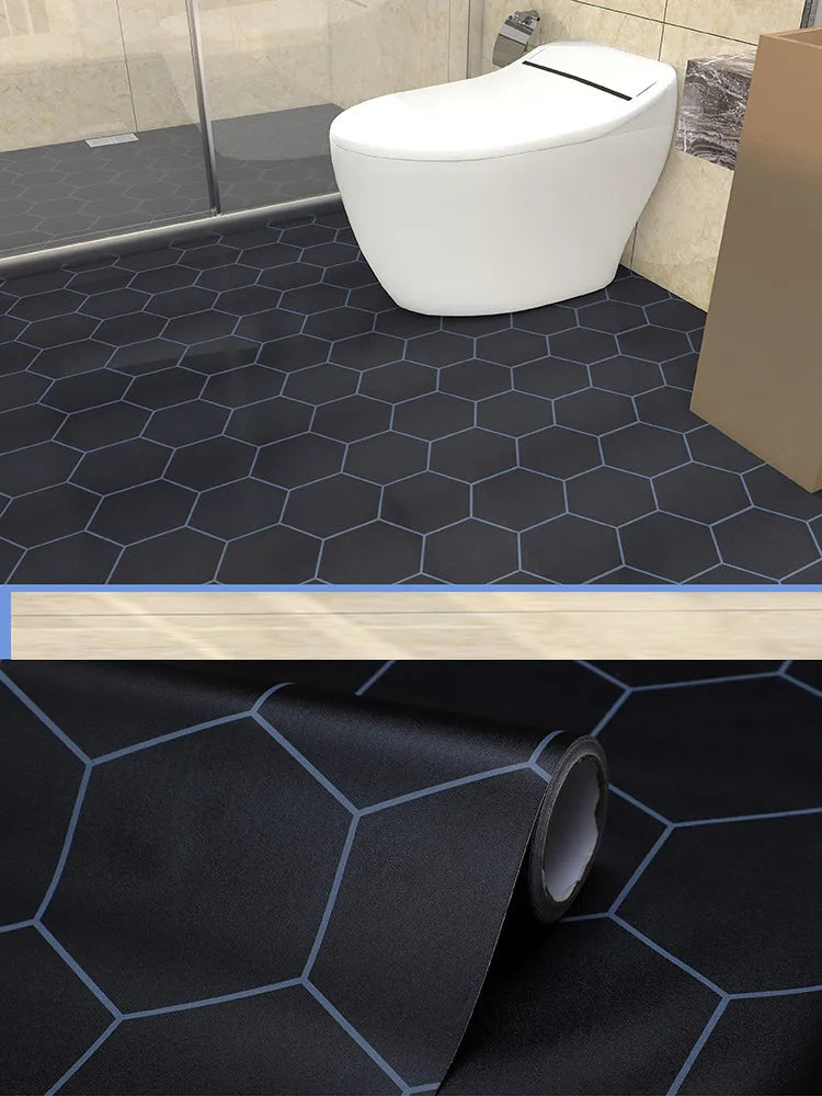 Peel-and-Stick Floor Tile Stickers (Non-Slip, Waterproof)