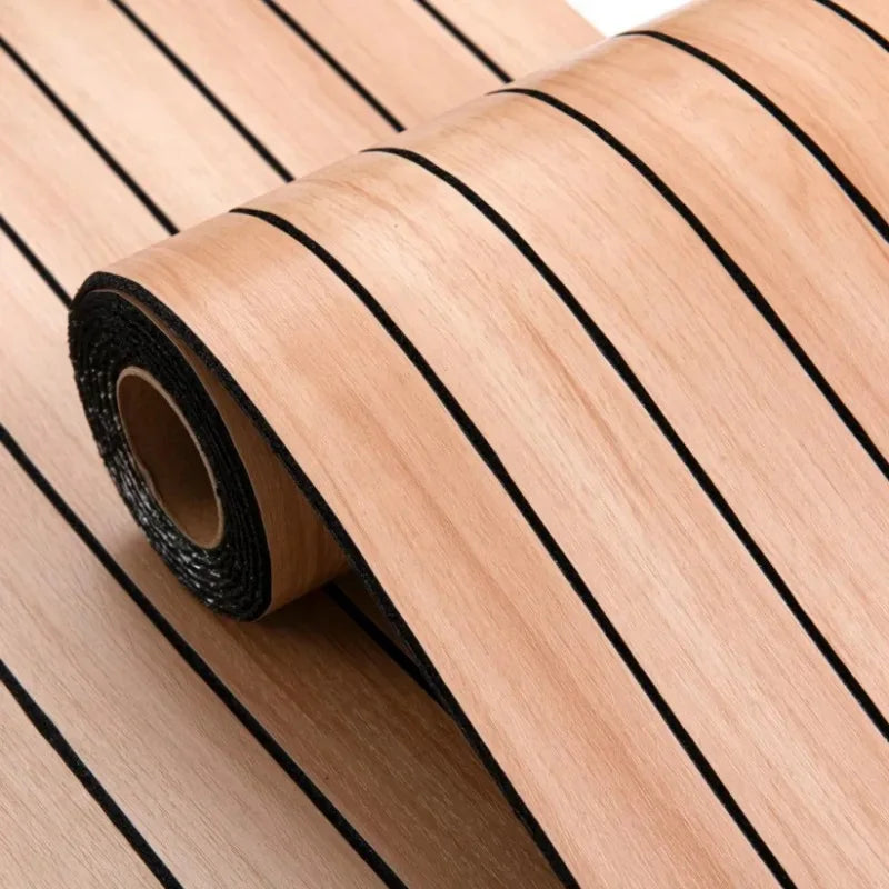 3D Wooden Grid Peel-and-Stick Wall Panels