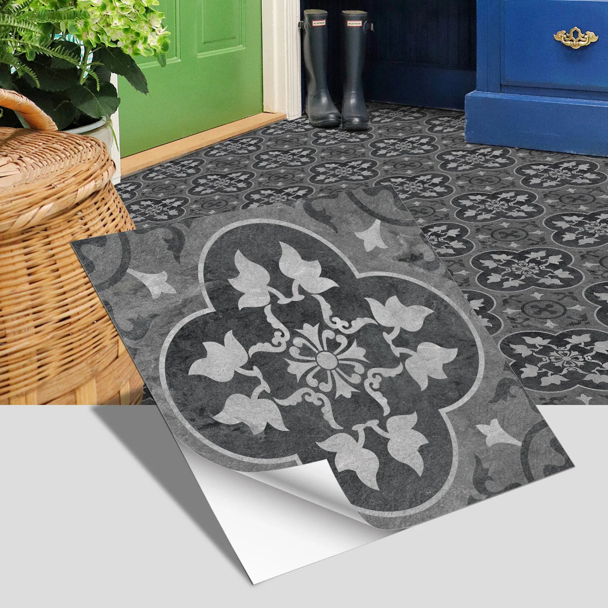 European-Style Peel-and-Stick Tile Stickers (5-Pack)