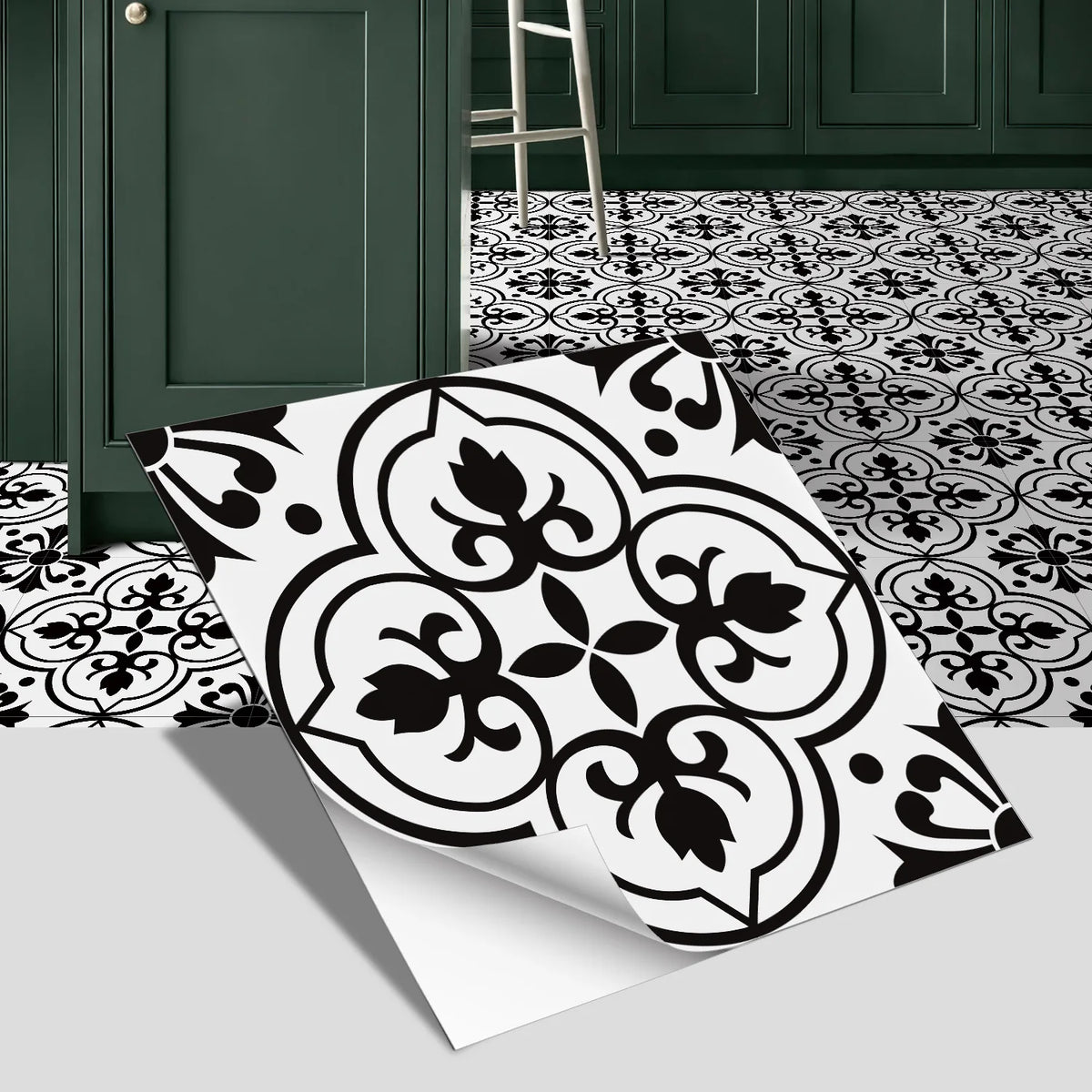 European-Style Peel-and-Stick Tile Stickers (5-Pack)