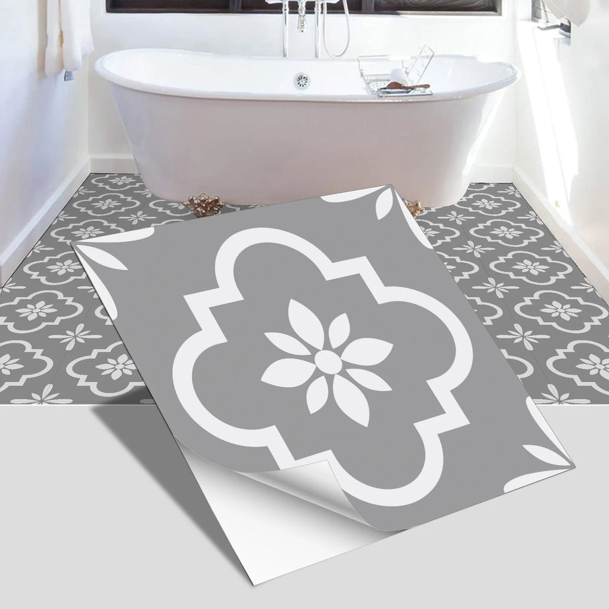 European-Style Peel-and-Stick Tile Stickers (5-Pack)