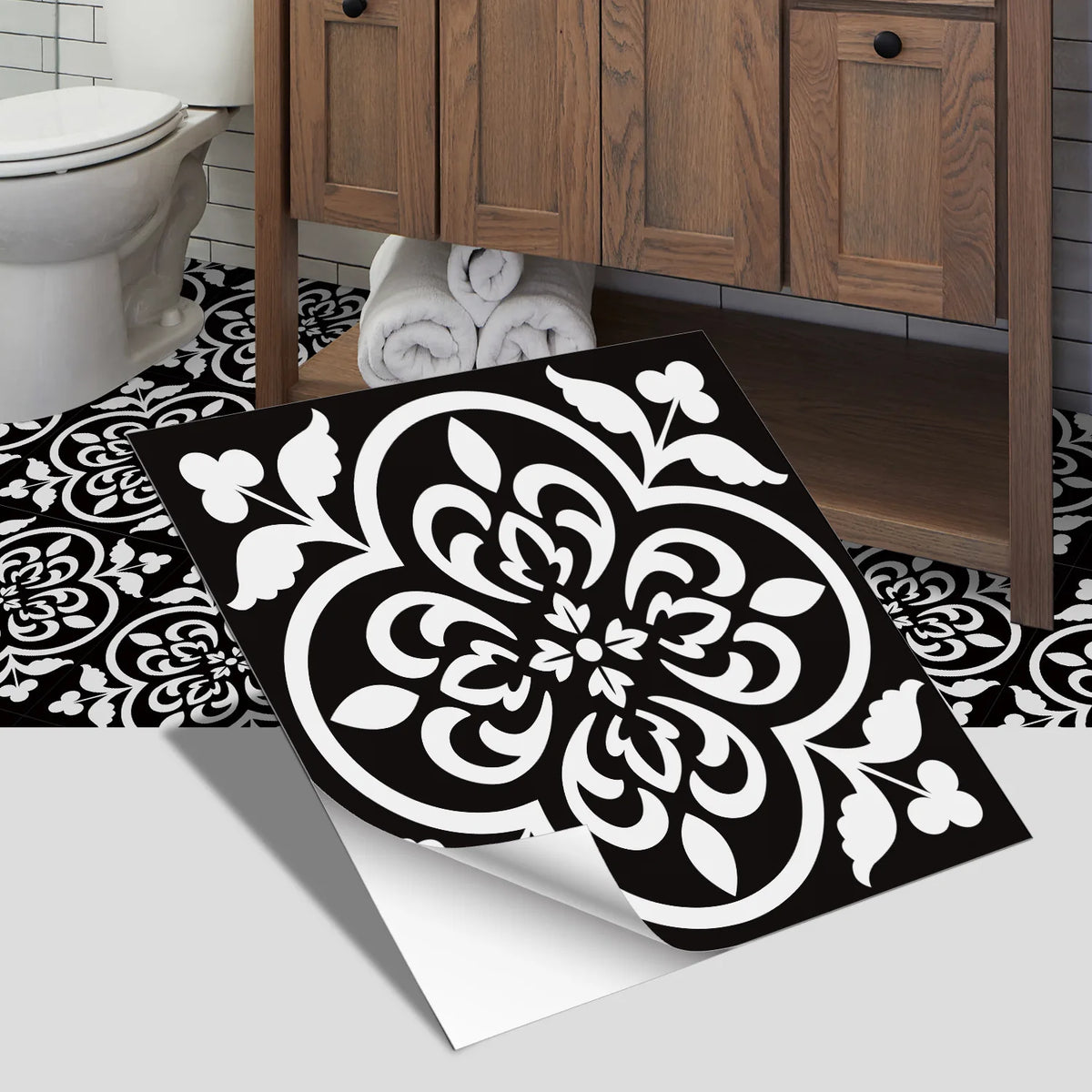 European-Style Peel-and-Stick Tile Stickers (5-Pack)