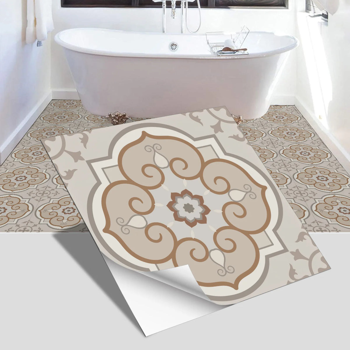 European-Style Peel-and-Stick Tile Stickers (5-Pack)