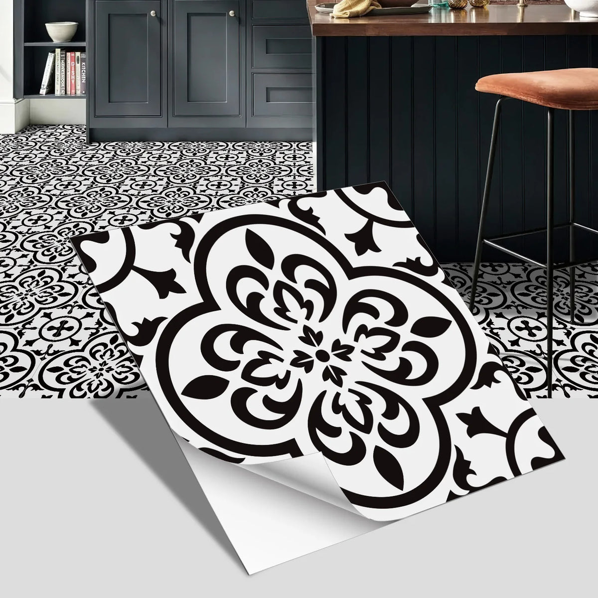 European-Style Peel-and-Stick Tile Stickers (5-Pack)