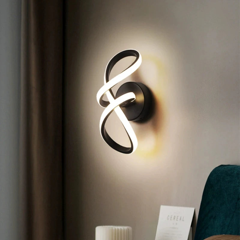 Modern Curved LED Wall Light