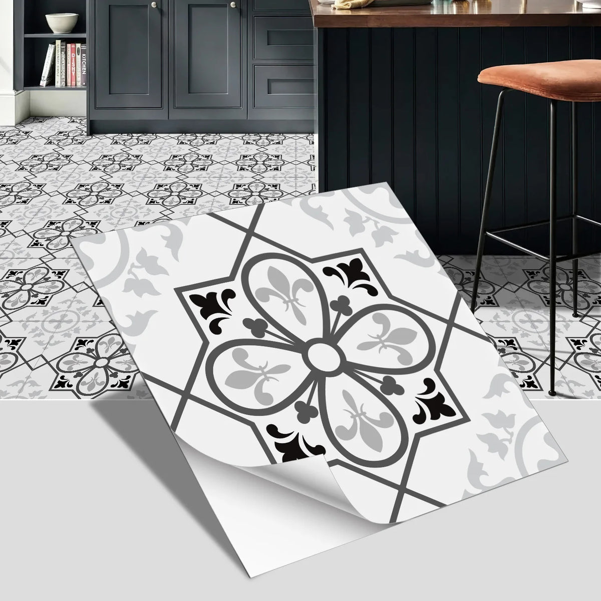 European-Style Peel-and-Stick Tile Stickers (5-Pack)