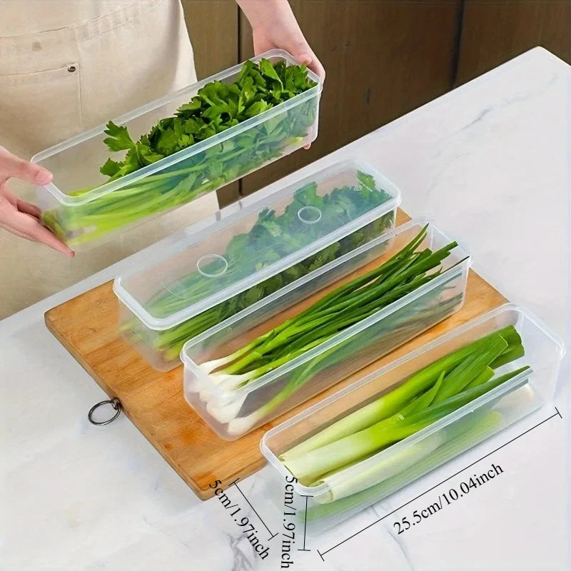 4-Pack Rectangular Food Storage Containers