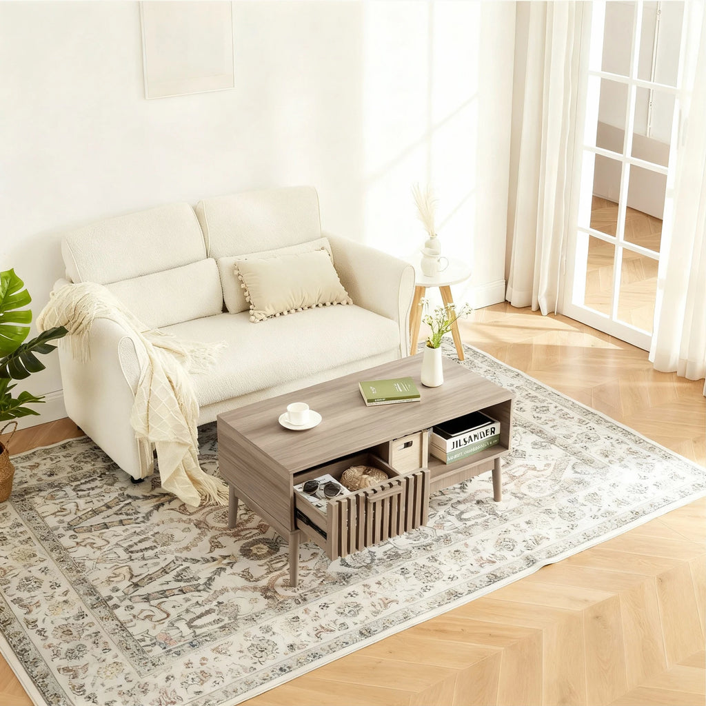 Mid-Century Modern Coffee Table with Storage
